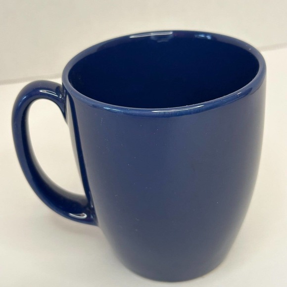 CORELLE Coordinate Stoneware Royal Deep Blue coffee Mugs set of 4 CLEAN/VINTAGE - Picture 16 of 16